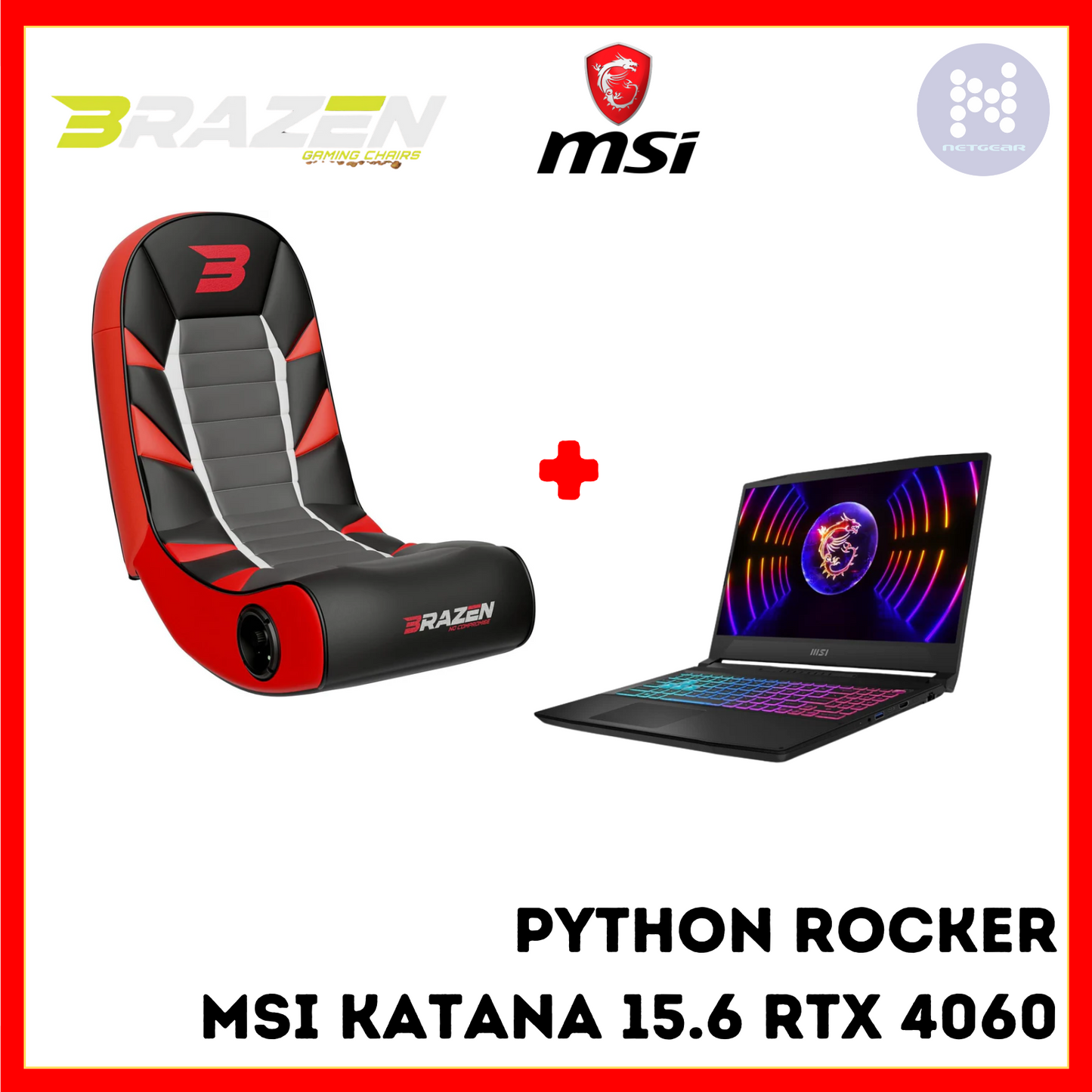 BRAZEN PYTHON 2.0 AND GAMING LAPTOP MSI KATANA i7 15.6 INCH 1TB 16GB RTX4060