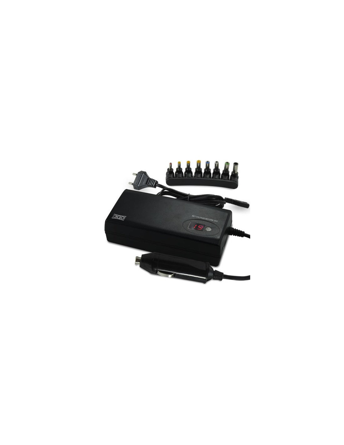 3GO UNIVERSAL PSU 90W+CAR CHARGER ADAPTER