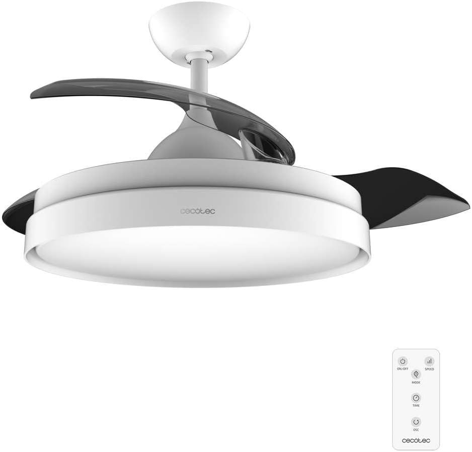 ENERGYSILENCE 4280 CEILING FAN WHITE,106CM, 3 HIDDEN BL