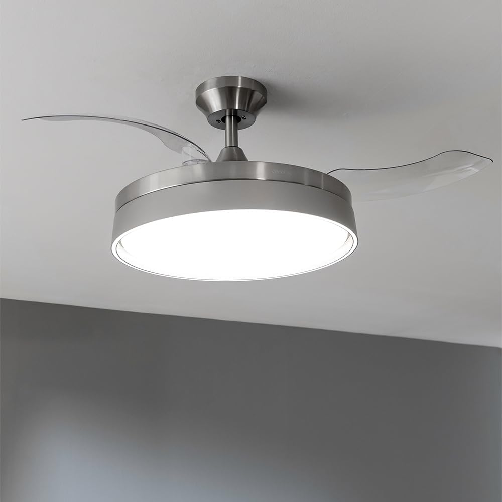 ENERGYSILENCE 4280 CEILING FAN WHITE,106CM, 3 HIDDEN BL