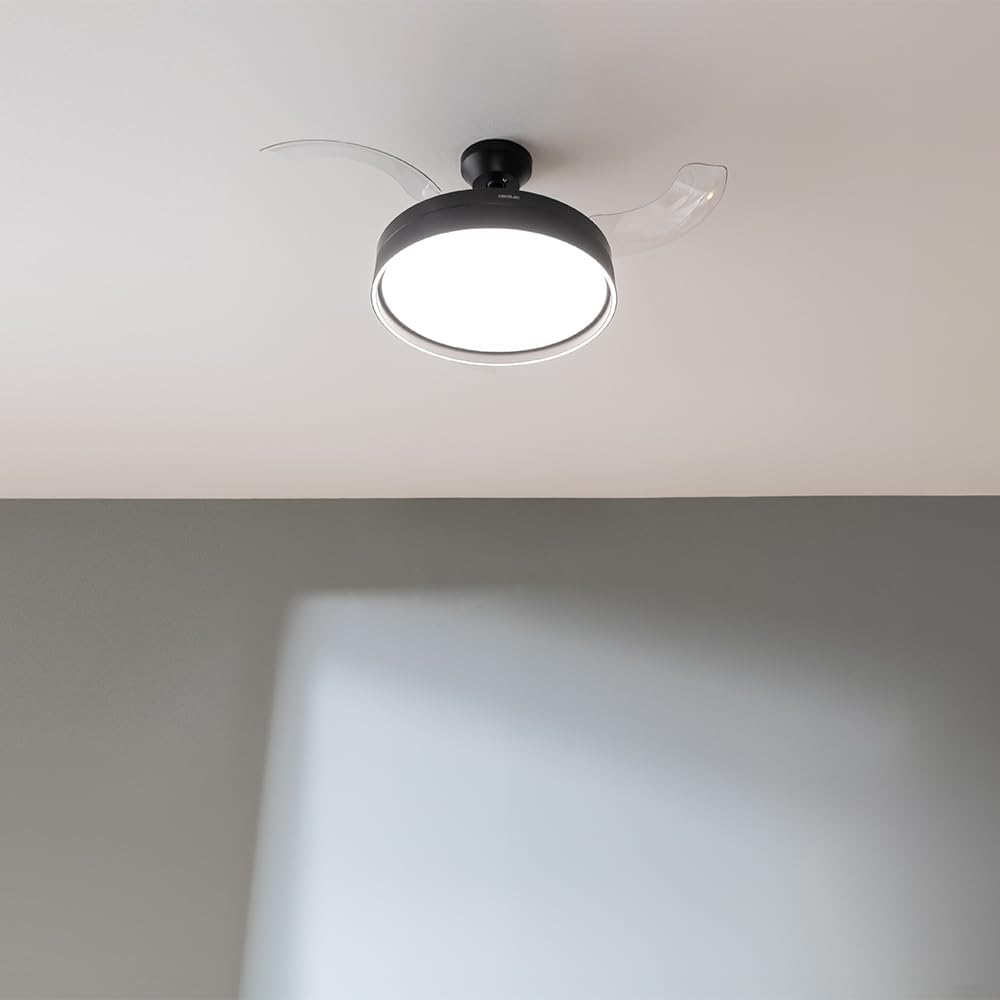 ENERGYSILENCE 4280 CEILING FAN BLACK,106CM, 3 HIDDEN BL