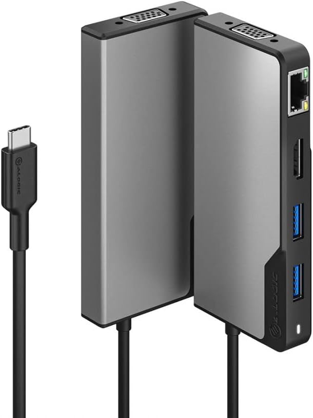Alogic Fusion MAX USB Type C Docking Station 4K SGray