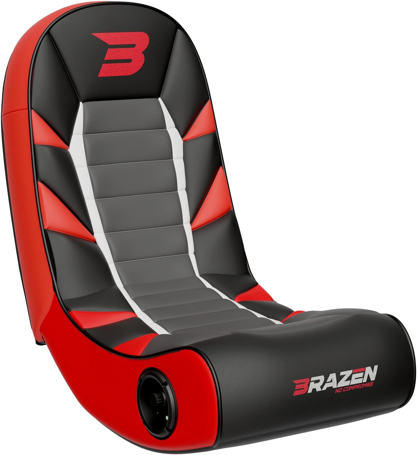 BRAZEN PYTHON2.0 BLUETOOTH ROCKER GAMING CHAIR BLACK & RED