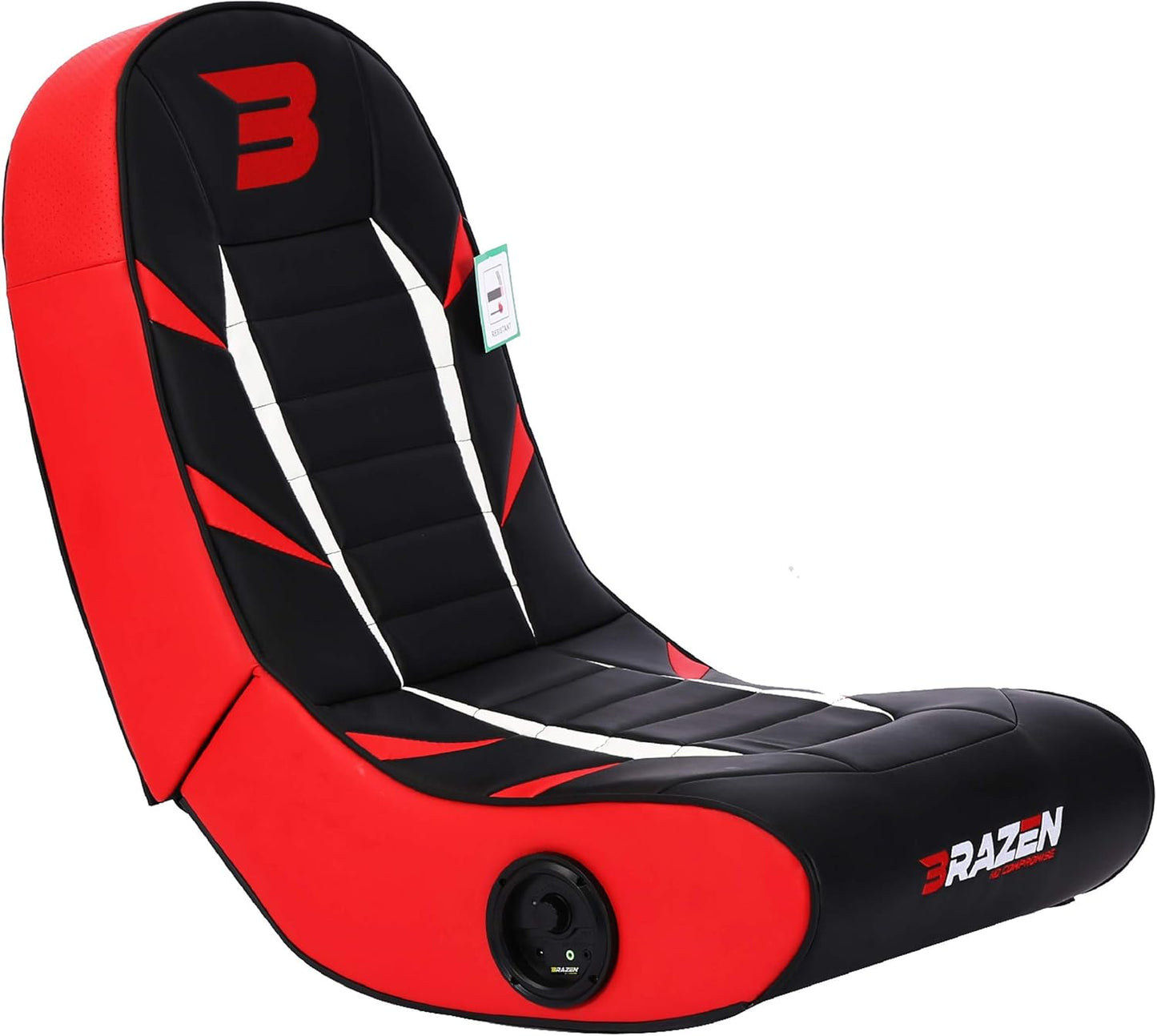 BRAZEN PYTHON2.0 BLUETOOTH ROCKER GAMING CHAIR BLACK & RED