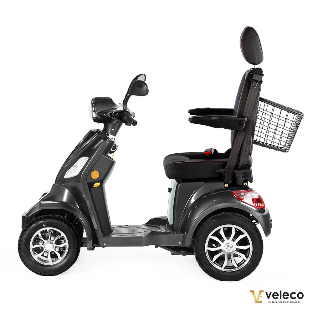 FASTER GREY CAPTAIN SEAT 4 SOLID WHEELS GEL BATTERY