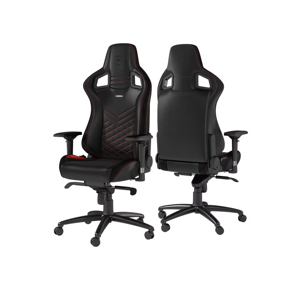 EPIC PU LEATHER GAMING CHAIR BLACK BLUE