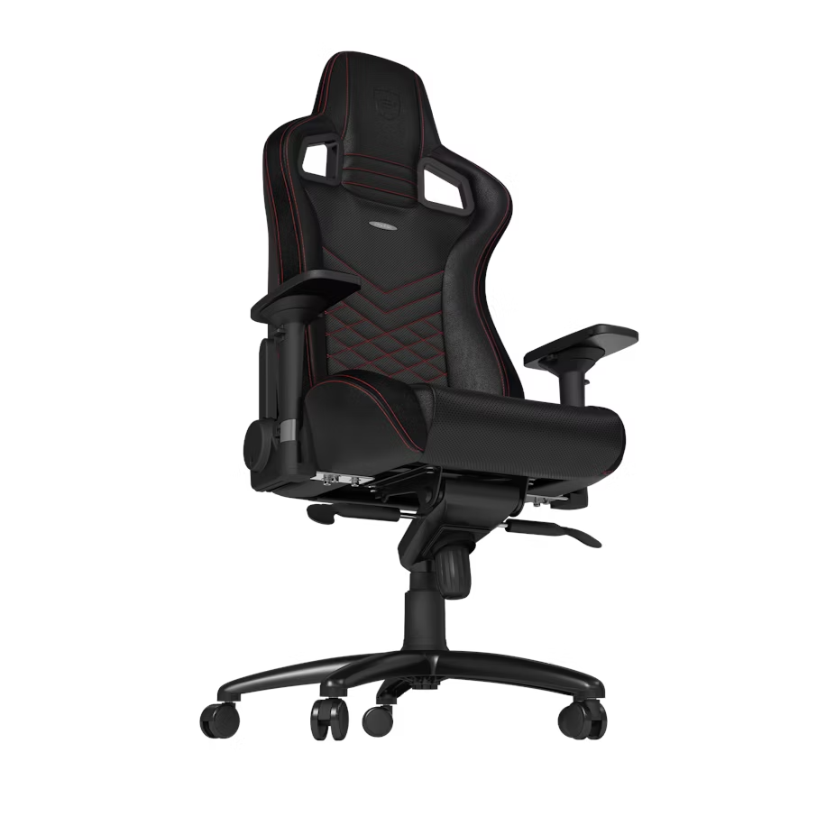 NOBLE EPIC PU LEATHER GAMING CHAIR BLACK RED