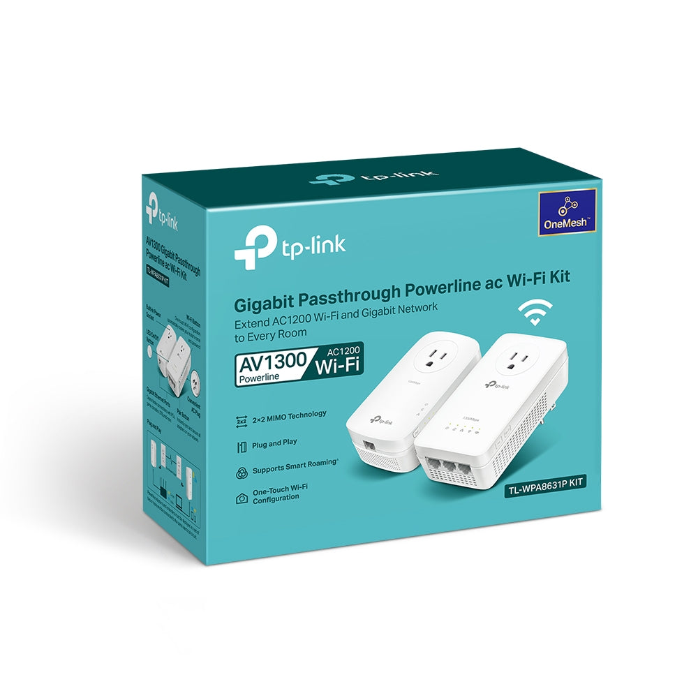TP-LINK AV1300 GIGABIT PASSTHROUGH POWERLINE WIFI KIT
