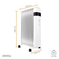OIL HEATER 2000W SMART
