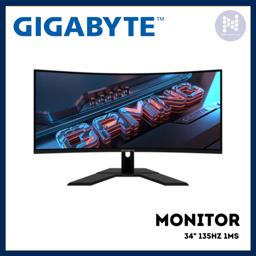 GIGABYTE CURVED 34 MONITOR 3440X1440 1MS 135HZ