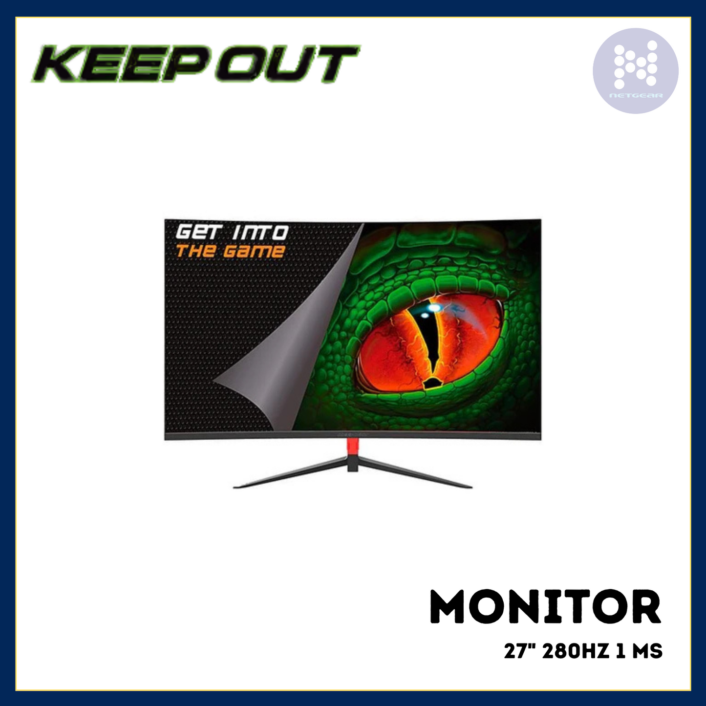 KEEP OUT 27 INCH MONITOR 280HZ 1MS