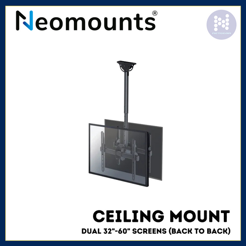 NEOMOUNTS TV/MONITOR CEILING MOUNT FOR DUAL 32"-60" SCREENS (BACK TO BACK)
