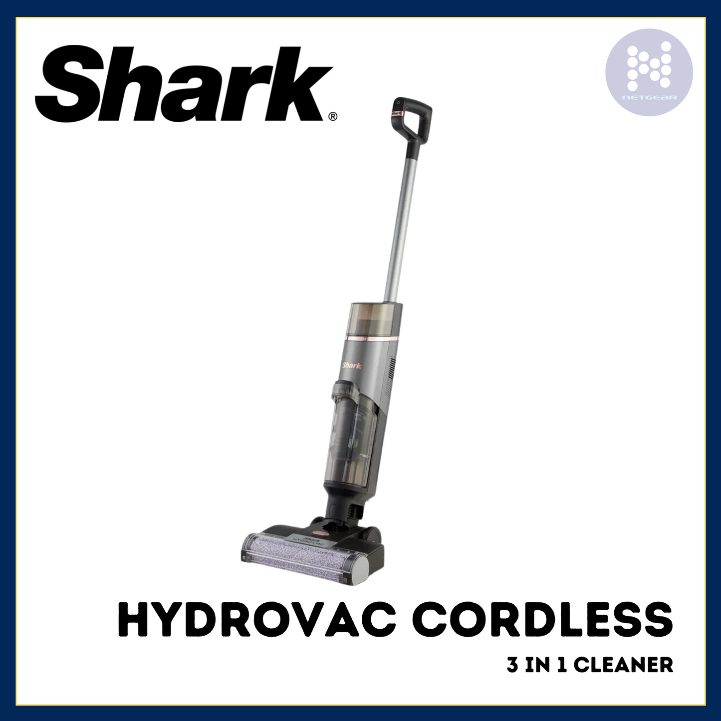 SHARK HYDROVAC CORDLESS 3 IN 1