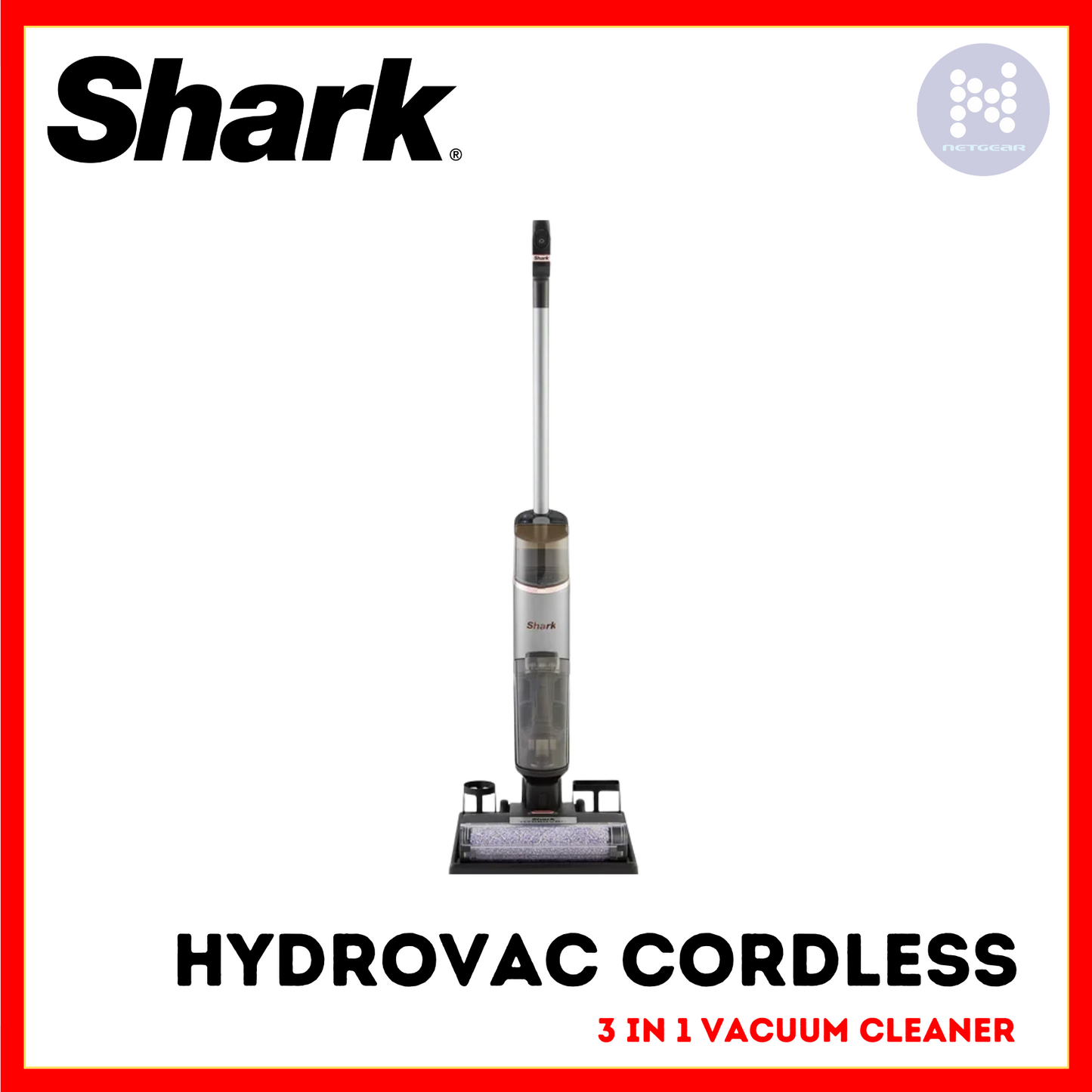 SHARK HYDROVAC CORDLESS 3 IN 1