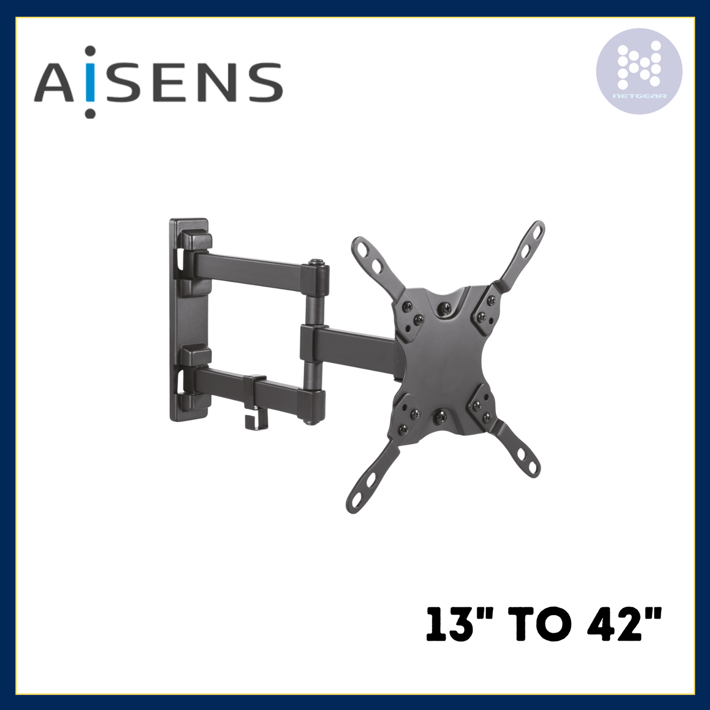 AISENS DUAL ARM TV BRACKET FOR 13" TO 42"