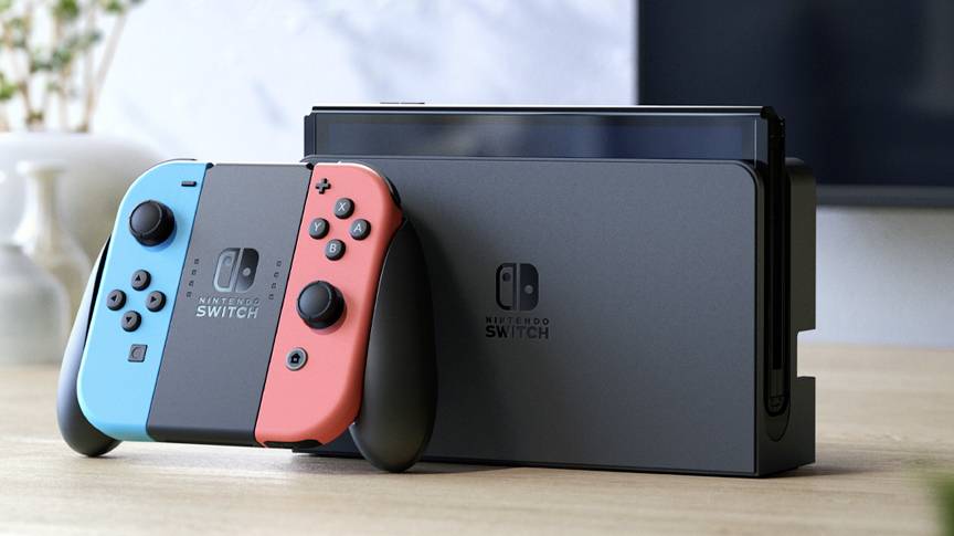 NINTENDO SWITCH OLED NEON BLUE & RED
