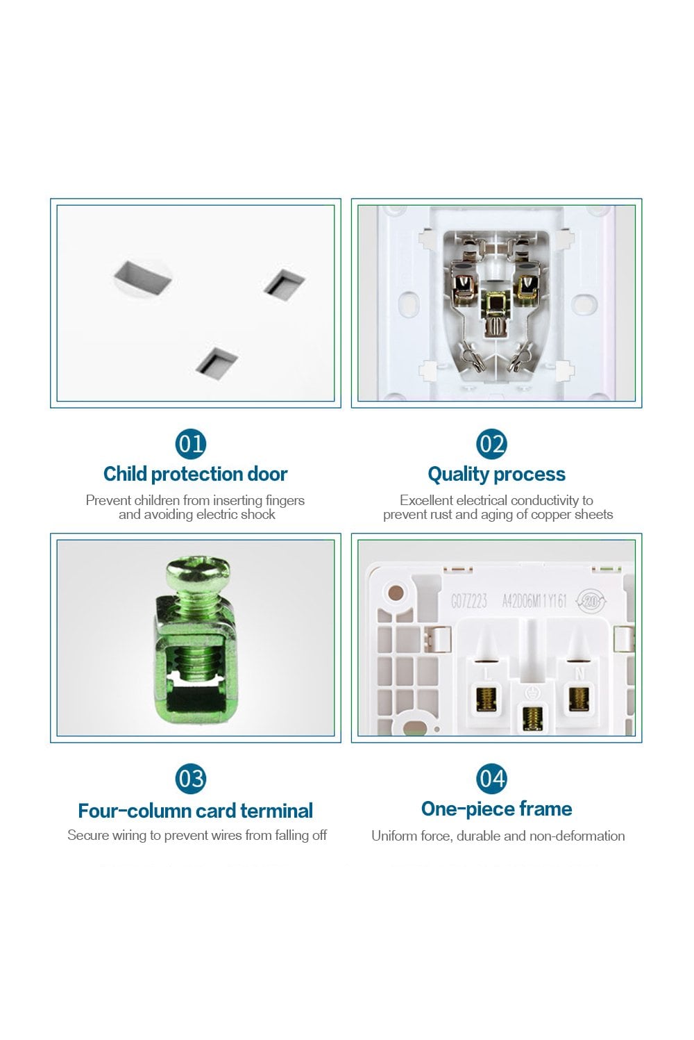 Tuya Smart dual wall socket UK + 1 usb