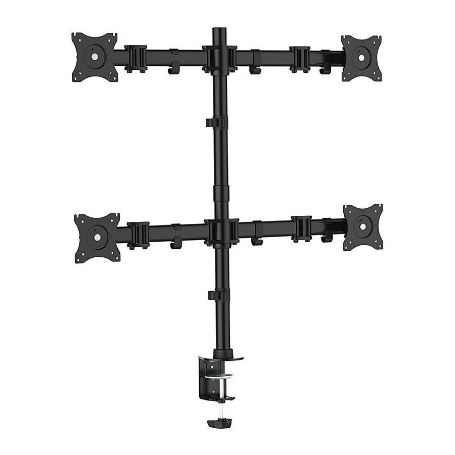 13-27" Articulating Quad Monitor Desk Mount Bracket"