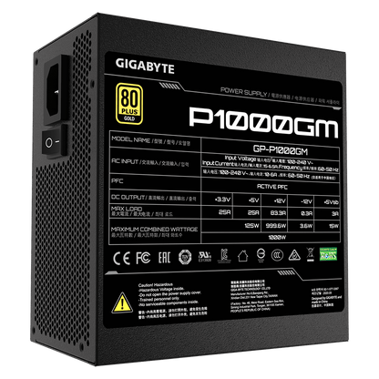 GIGABYTE 1000W PG5 80 PLUS GOLD MODULAR PSU