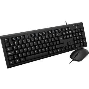 V7 USB Wired Keyboard and Mouse Combo UK