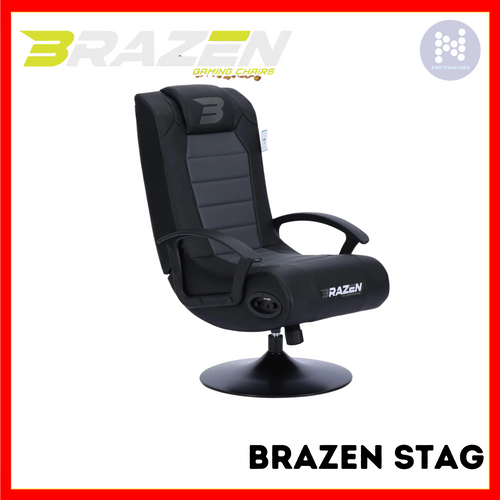 BRAZEN GAMING CHAIR 2.1 BLUETOOTH SURROUND BLACK