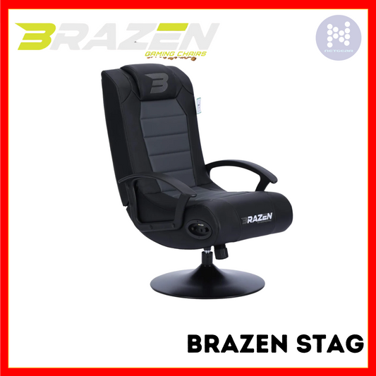 BRAZEN GAMING CHAIR 2.1 BLUETOOTH SURROUND BLACK