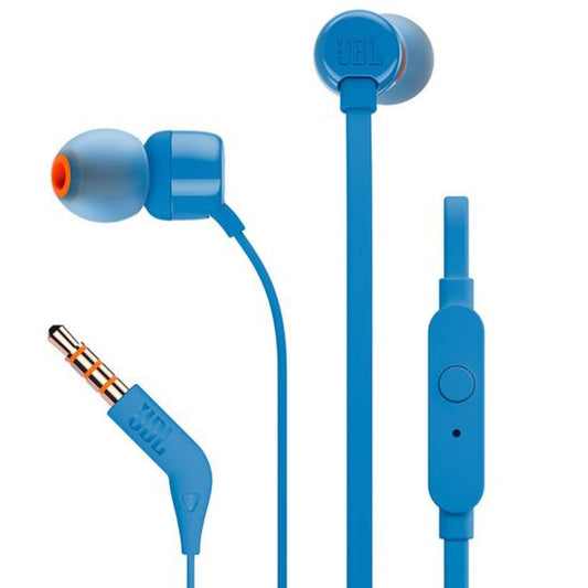 JBL T160 EARPHONES CABLED BLUE