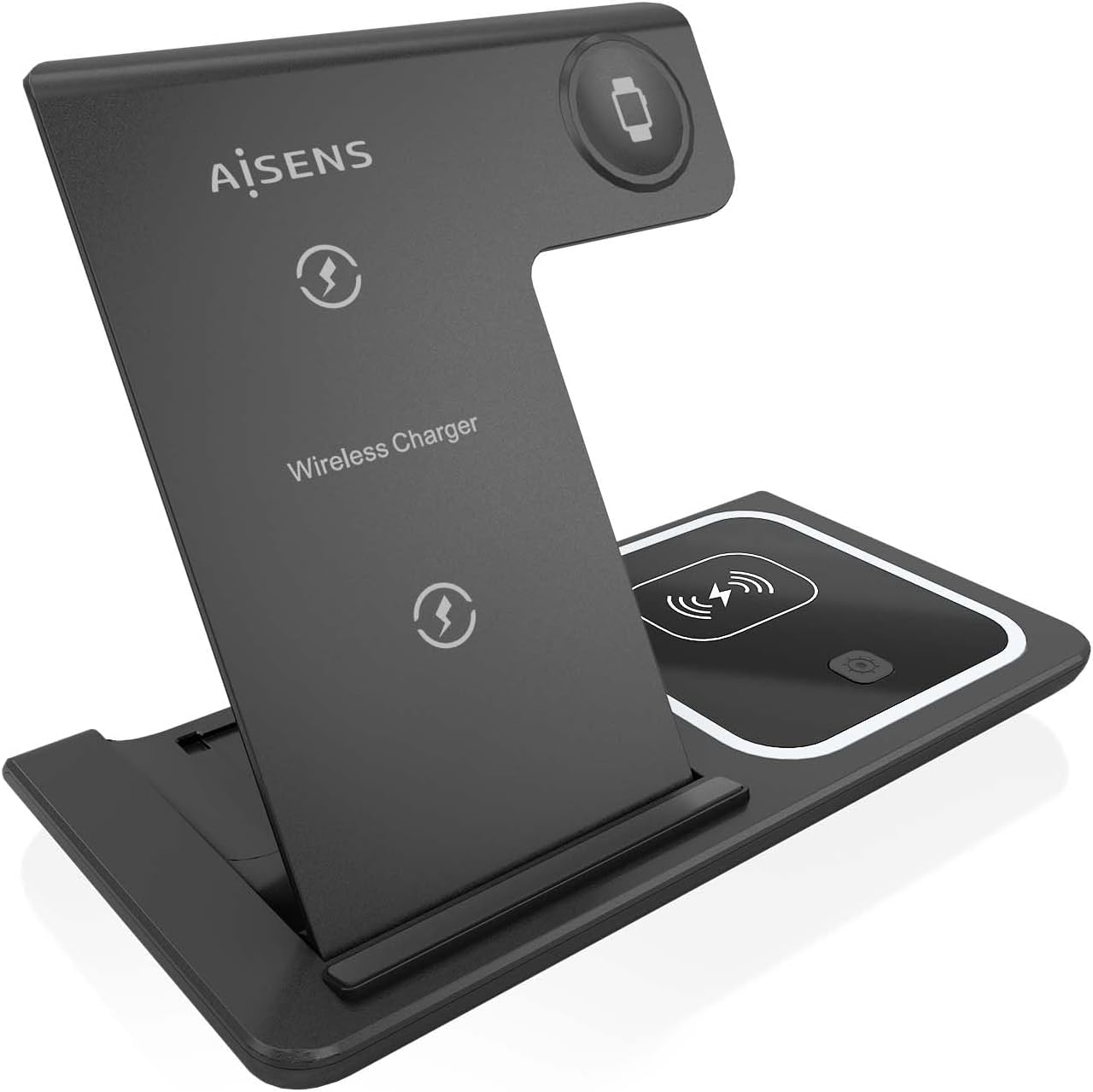 AISENS 3-1 WIRELESS CHARGING DOCK 15W (-44) BLACK