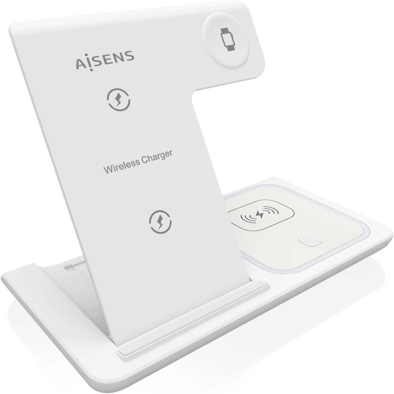 AISENS 3-1 WIRELESS CHARGING DOCK 15W (-44) WHITE