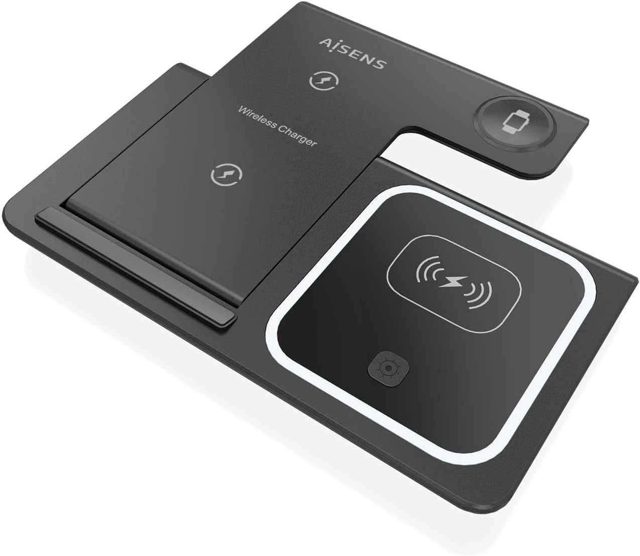 AISENS 3-1 WIRELESS CHARGING DOCK 15W (-44) BLACK