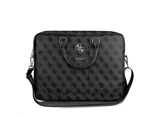 Guess PU 4G Metal Logo Computer Bag 15/16" Grey