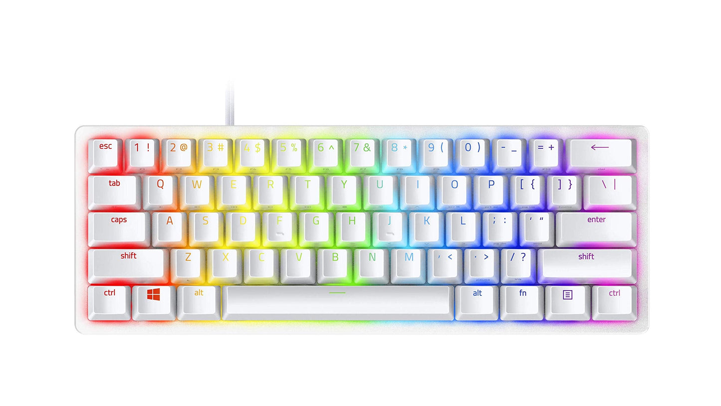RAZER HUNTSMAN MINI KB WHT RED SWITCH