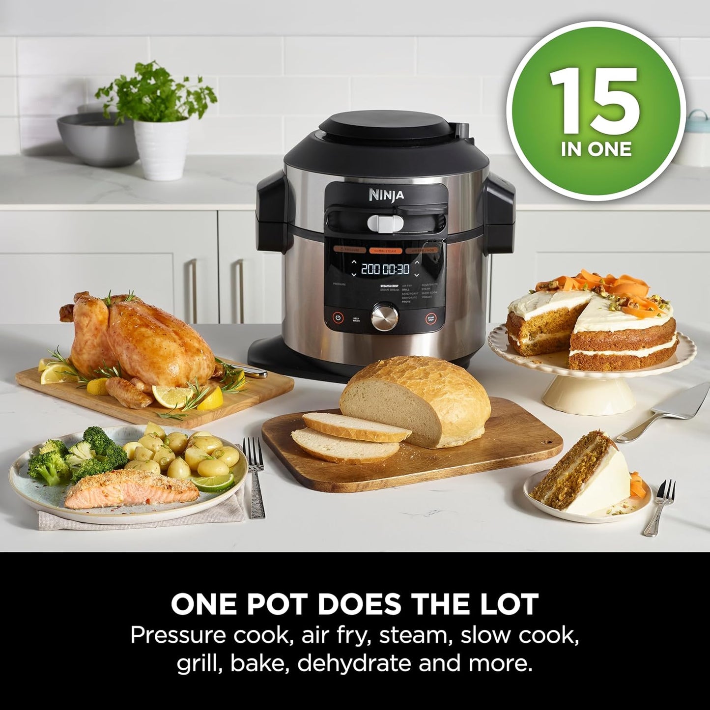 NINJA FOODI MAX 15 IN 1 MULTI COOKER - SMART COOK