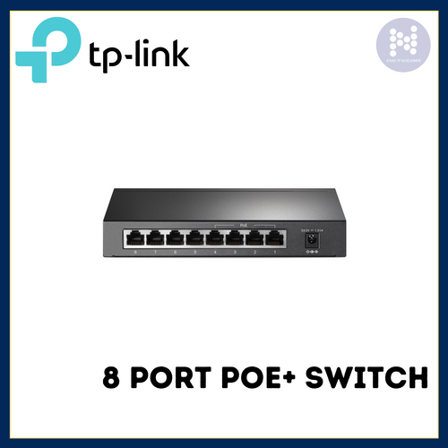 8 Port PoE+ Switch