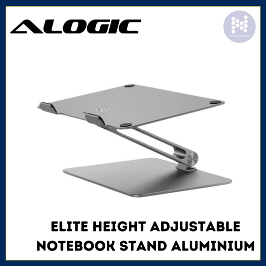 Alogic Elite Height Adjustable Notebook Stand Aluminium