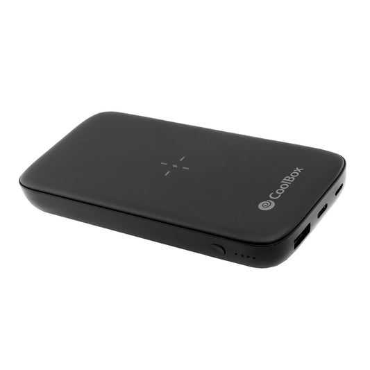 COOLBOX POWERBANK QI 10000MAH BLACK