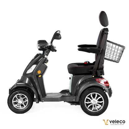 FASTER GREY CAPTAIN SEAT 4 SOLID WHEELS GEL BATTERY