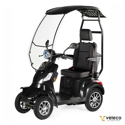 FASTER BLACK CAPTAIN SEAT & CANOPY 4 SOLID WHEELS GEL
