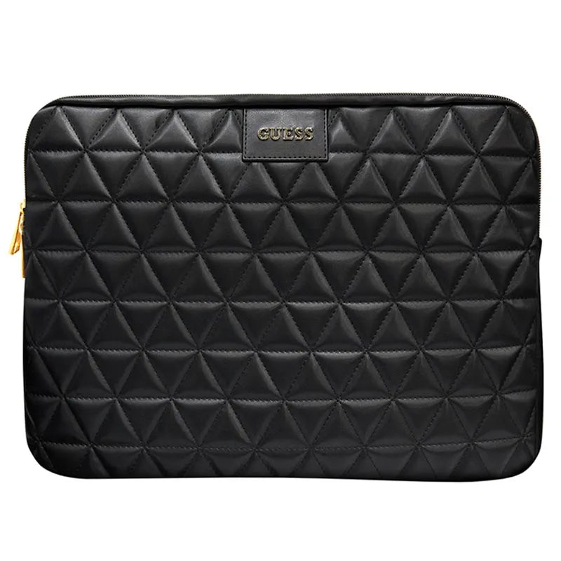 Guess PU Quilted 4G Metal Logo Computer Bag 15/16 Black