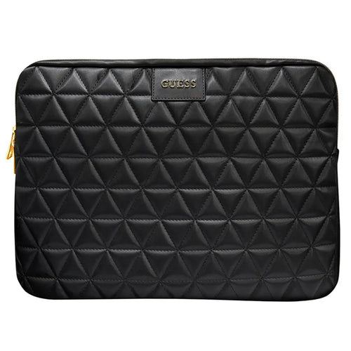 Guess PU Quilted 4G Metal Logo Computer Bag 15/16 Black