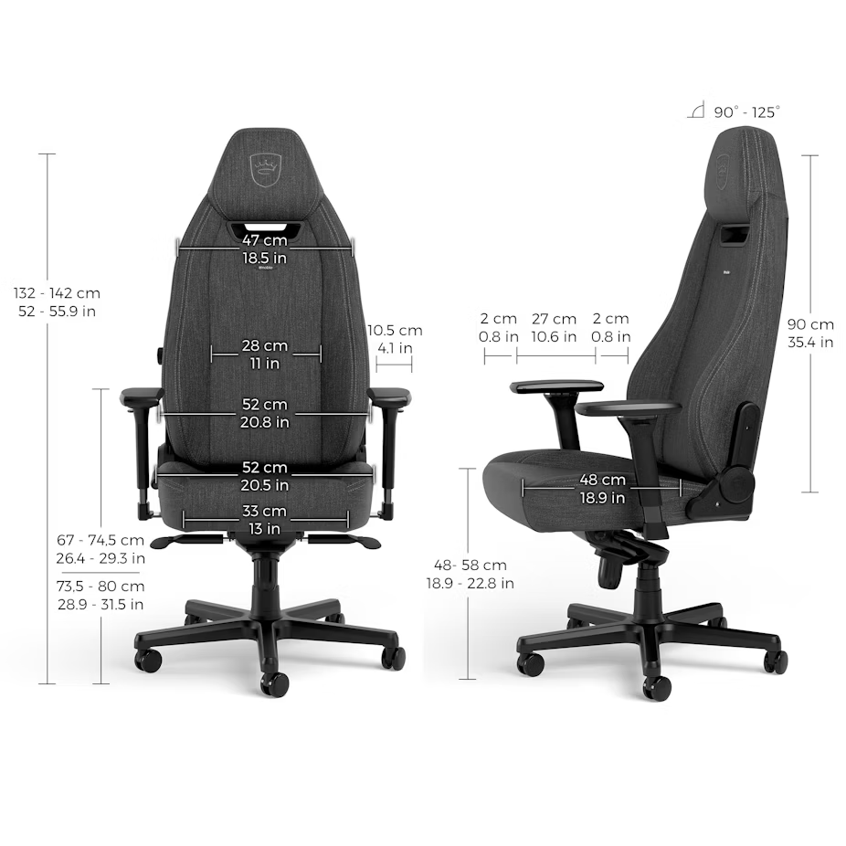 NOBLE LEGEND TX GAMING CHAIR ANTHRACITE