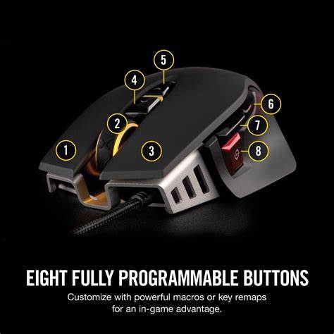 CORSAIR M65 RGB ELITE TUNABLE MOUSE BLK