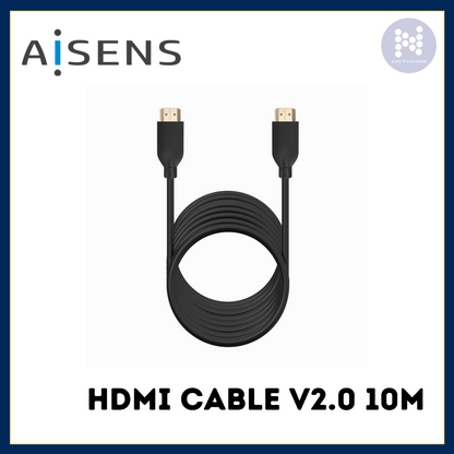 AISENS HDMI CABLE V2.0 10M BLACK