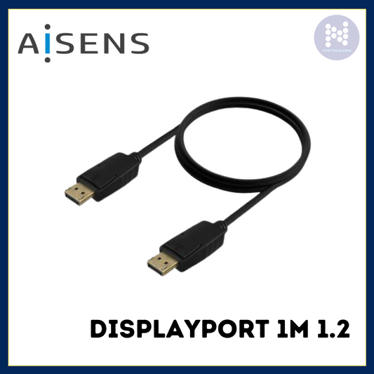 AISENS - CABLE DISPLAYPORT V1.2 1M BLACK