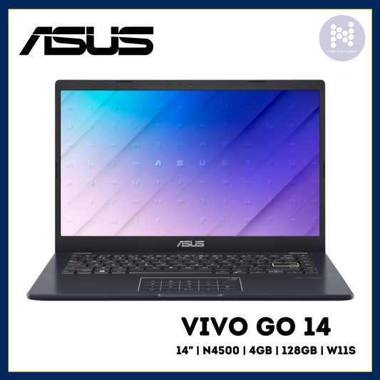 ASUS VIVO GO 14 INTEL N4500 4GB 128SSD BLUE WIN11S