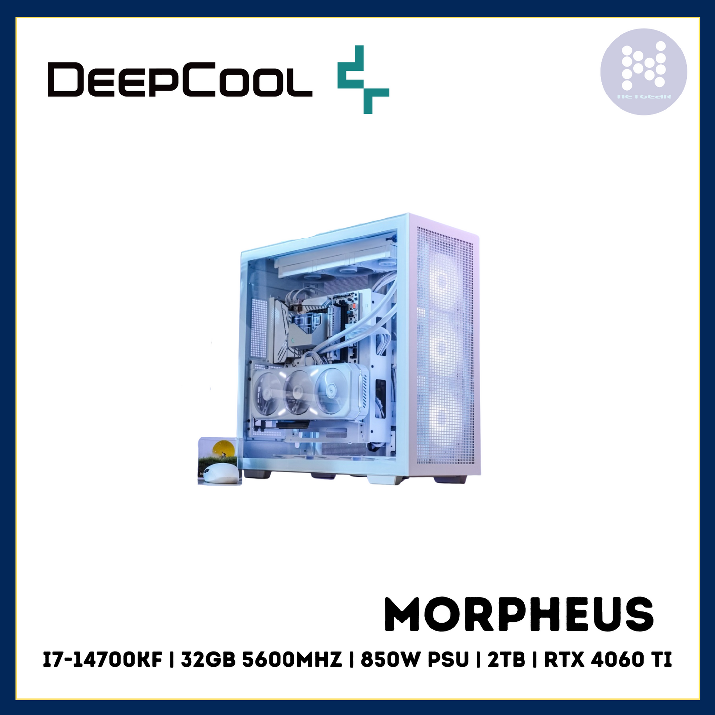 DEEPCOOL MORPHEUS WHITE i7 32GB 2TB 4060TI W11PRO