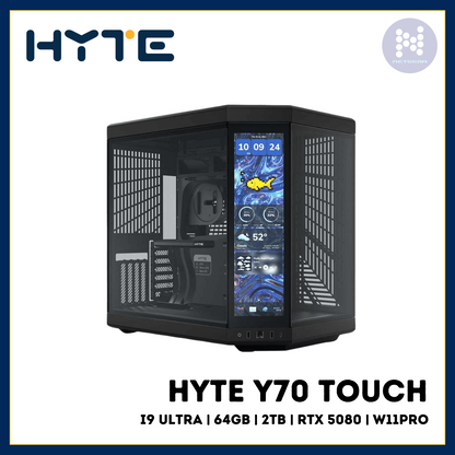 HYTE Y70 TOUCH I9 ULTRA 64GB 2TB RTX 5080 W11PRO