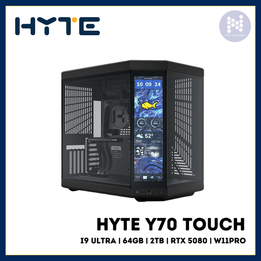 HYTE Y70 TOUCH I9 ULTRA 64GB 2TB RTX 5080 W11PRO
