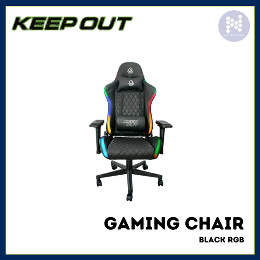 KEEPOUT GAMING CHAIR BLACK RGB