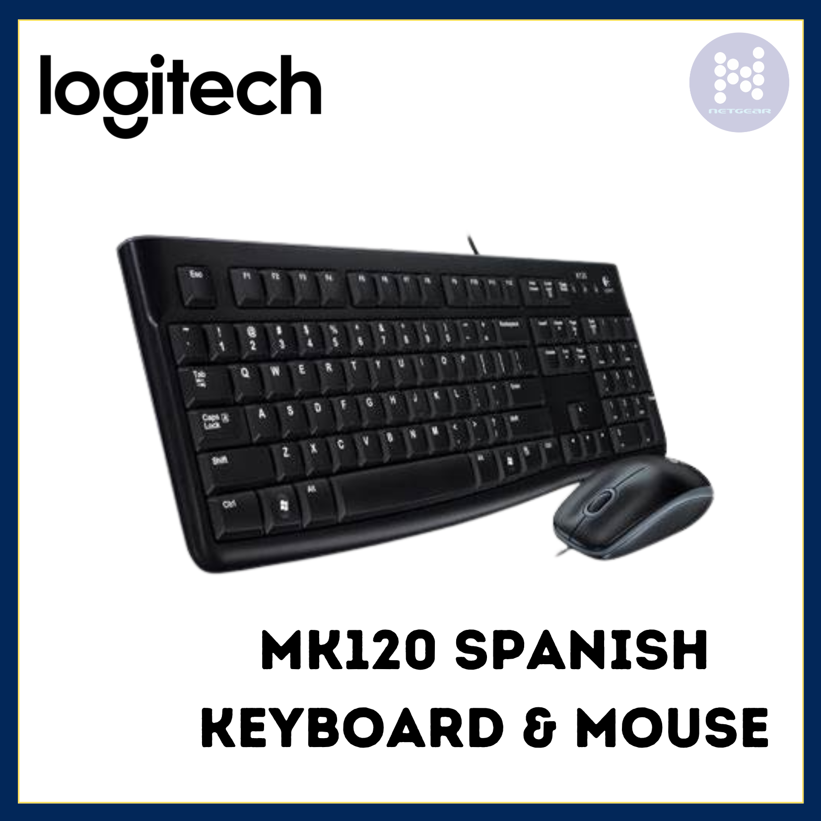 LOGITECH MK120 COMBO KEYB & MOUSE SPANISH – TEKNOLOGIYA